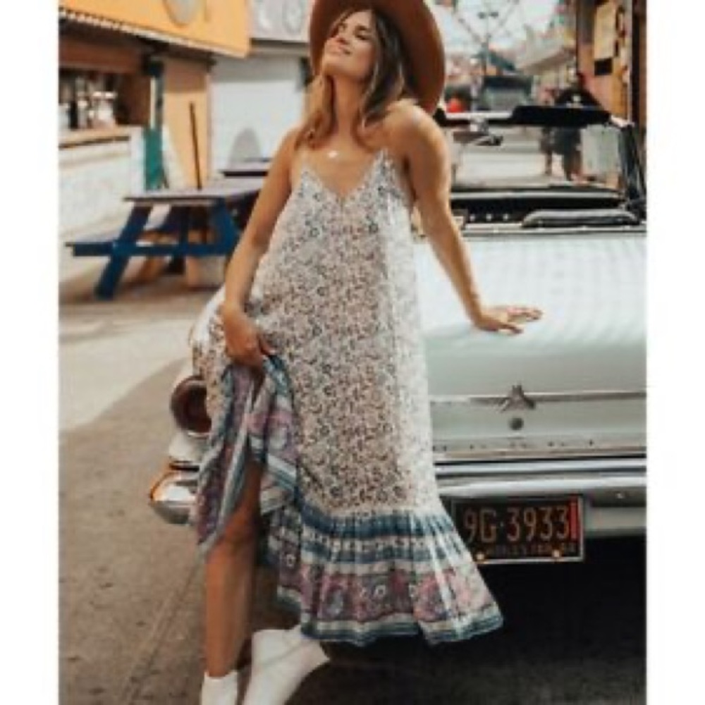 Spell & The Gypsy
Dahlia Strappy Dress Dusty Blue
